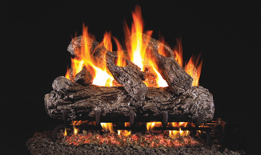Rustic Oak gas logs